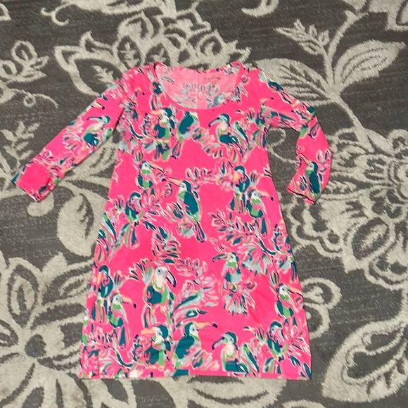 Lily Pulitzer 100% cotton dress. Like new. Size small. Pink - Picture 1 of 3